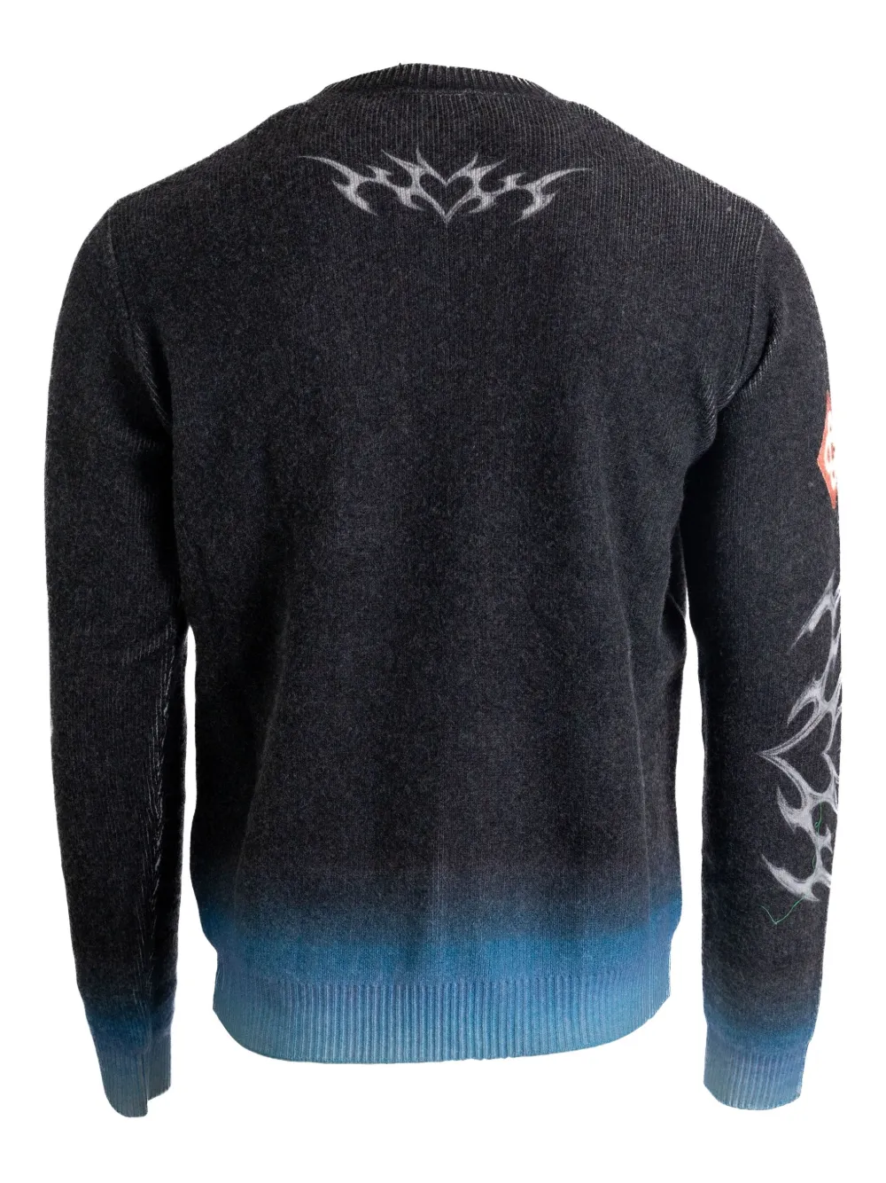 Casablanca graphic crew-neck sweater - Grijs