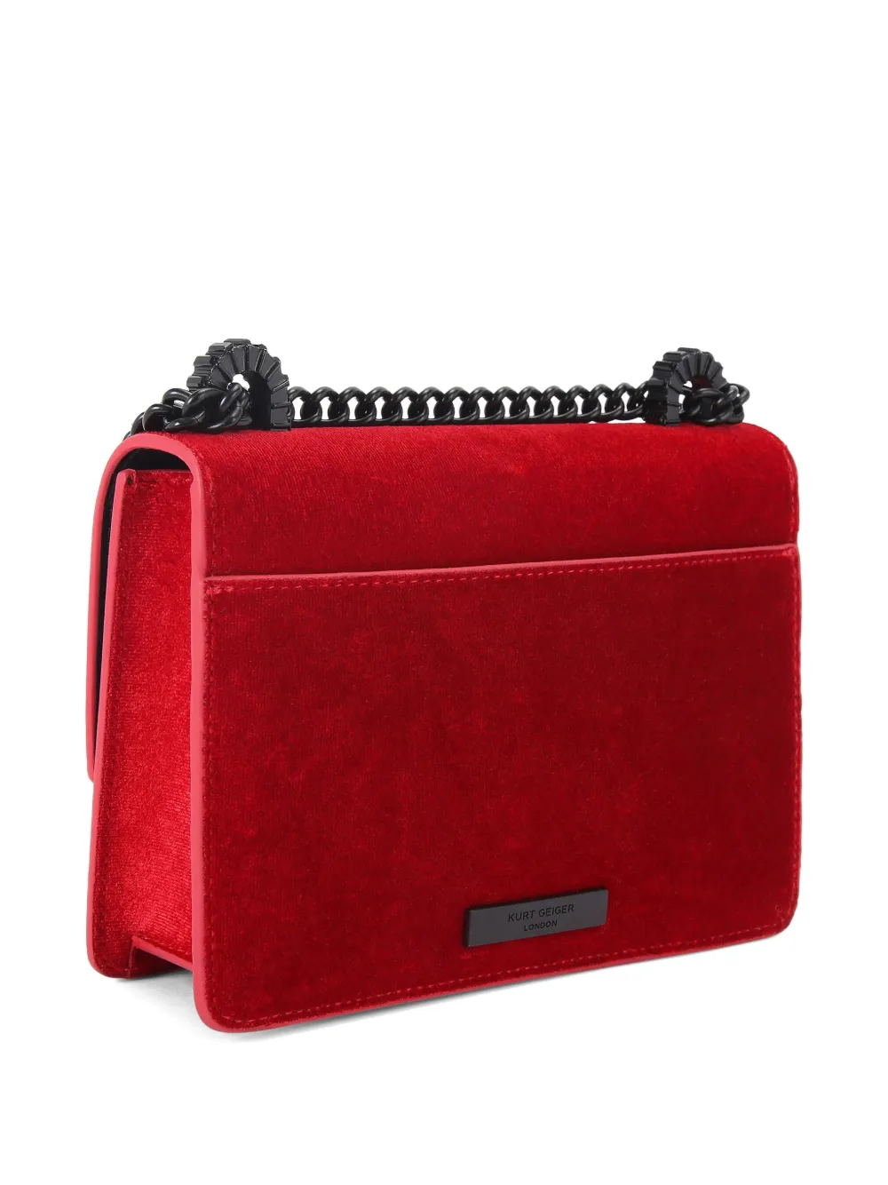 Kurt Geiger Small Bow Shoreditch Shoulder Bag In Red