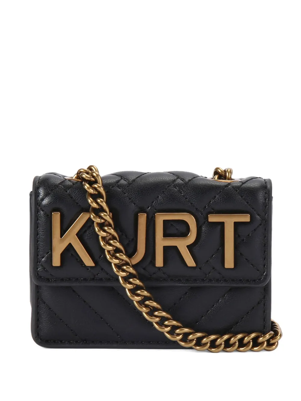Kurt Geiger Micro Kensington Kurt Shoulder Bag In Black