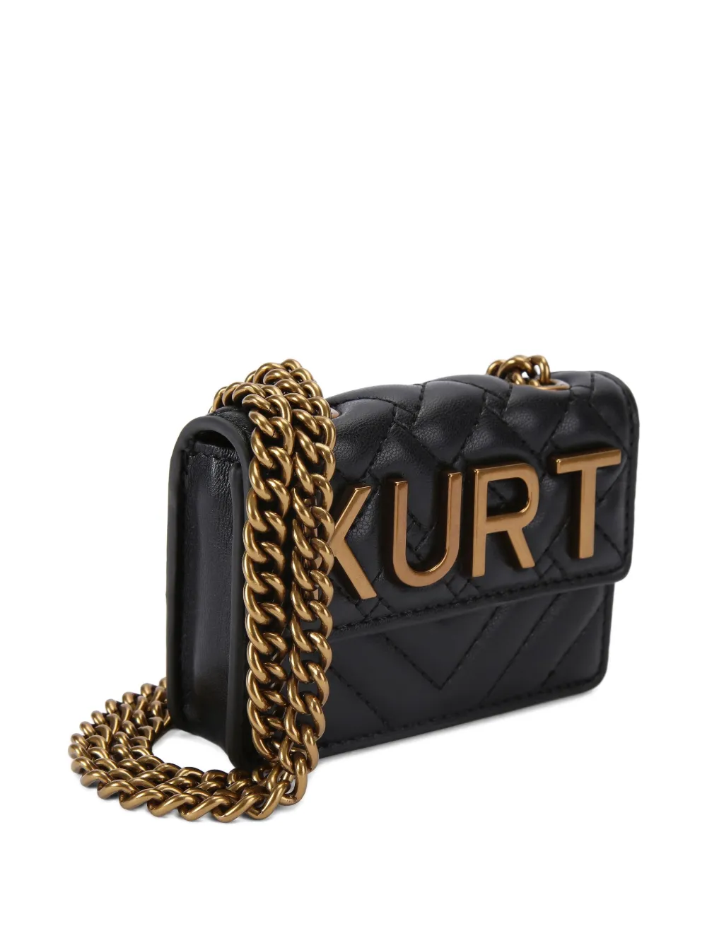 Kurt Geiger Micro Kensington Kurt Shoulder Bag In Black