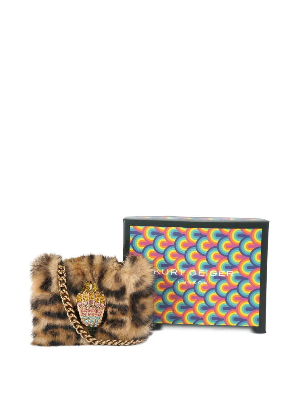 Kurt Geiger Micro Kensington Bag In Brown