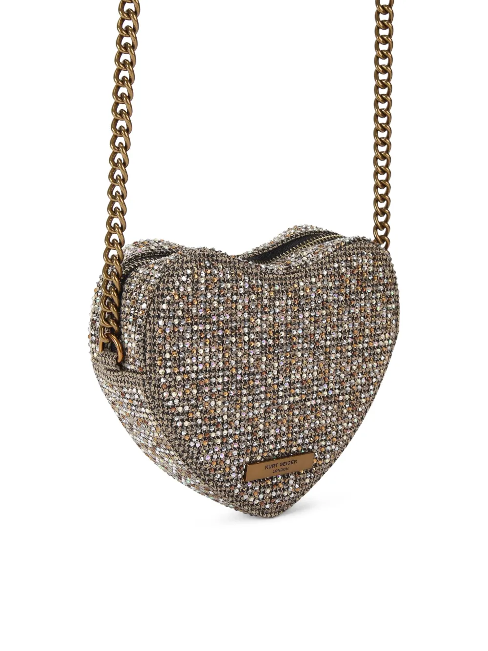 Kurt Geiger London Kensington Heart schoudertas Beige