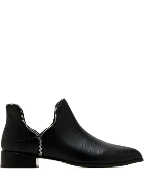 Senso crocodile-effect boots