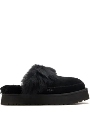 UGG Funkette Platform Mules | Black | FARFETCH RO