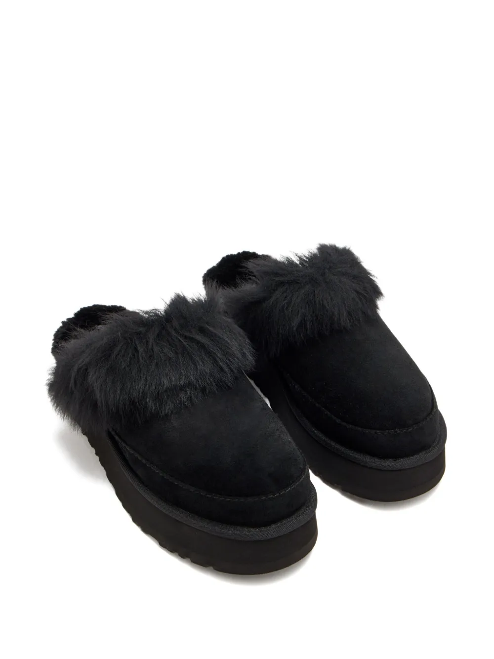 Ugg Disquette Chalet Suede Slippers In Black
