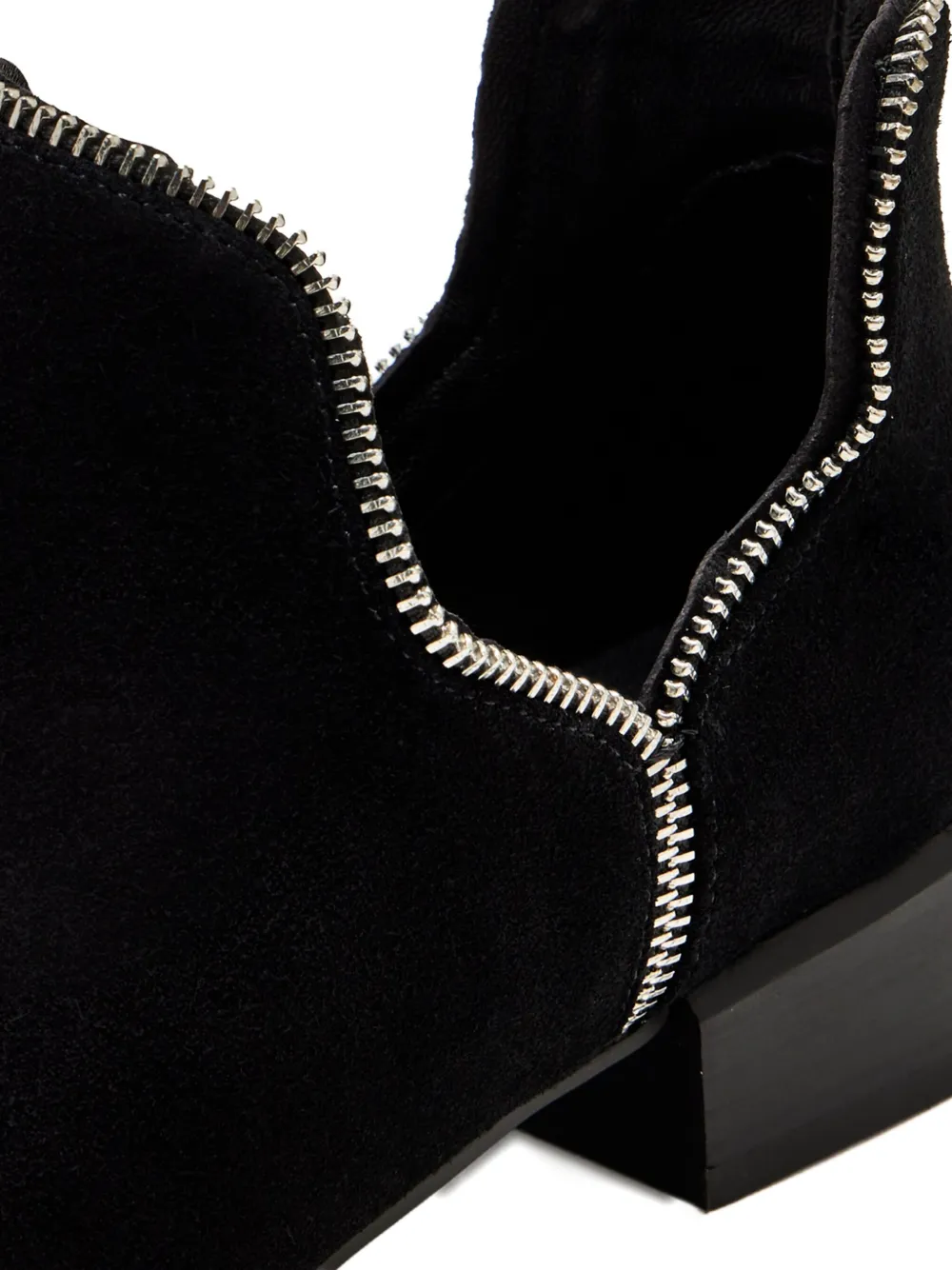 Senso Zip-detail Suede Boots In Black