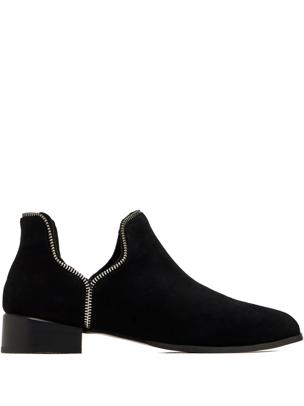 Senso Zip-detail Suede Boots In Black