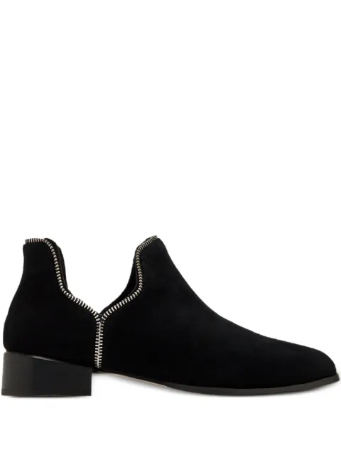 Senso zip-detail suede boots