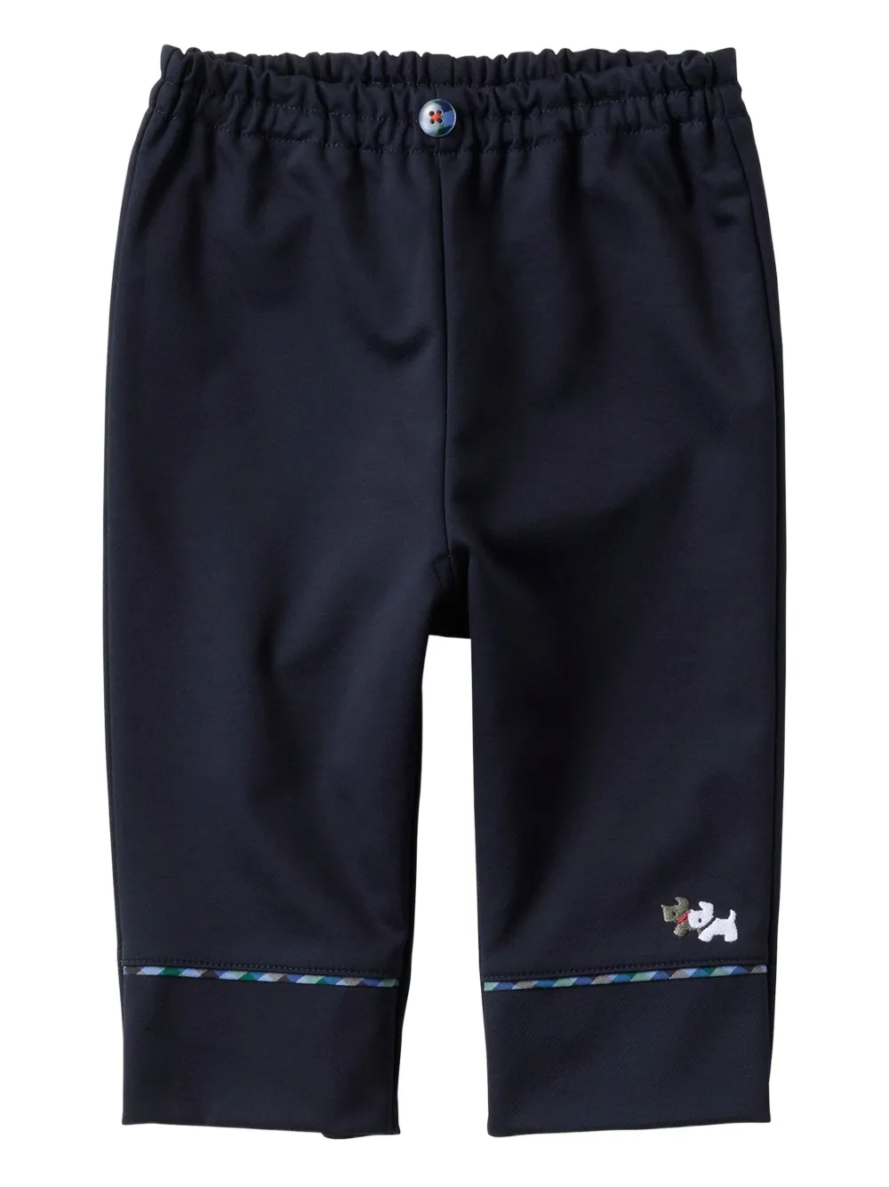 Familiar Embroidered Trousers In Blue