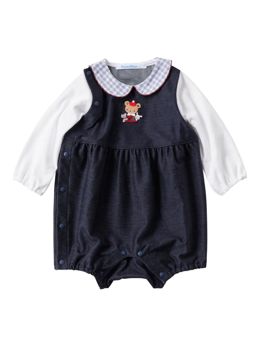 Familiar Embroidered Romper In Black