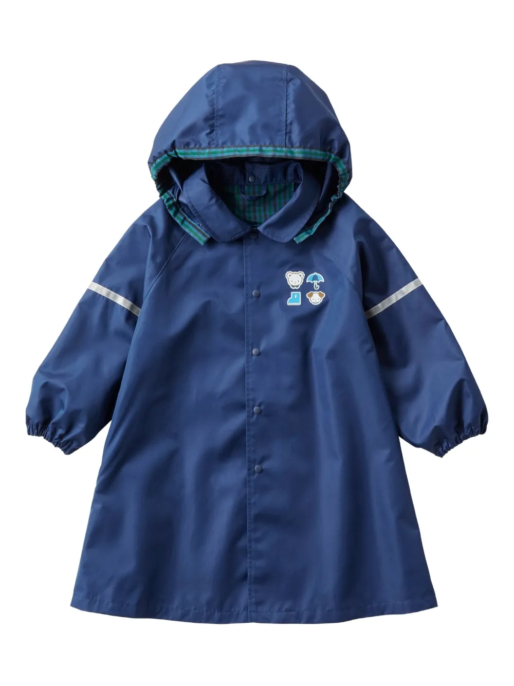familiar impermeable con capucha | azul | Image 1