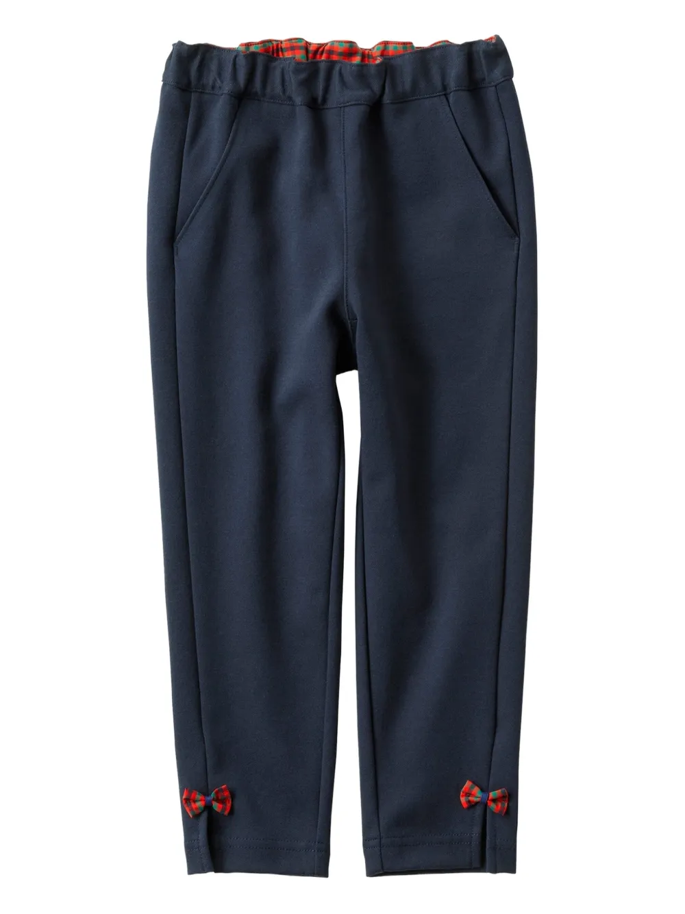 familiar bow-detail trousers | Blue | Image 1