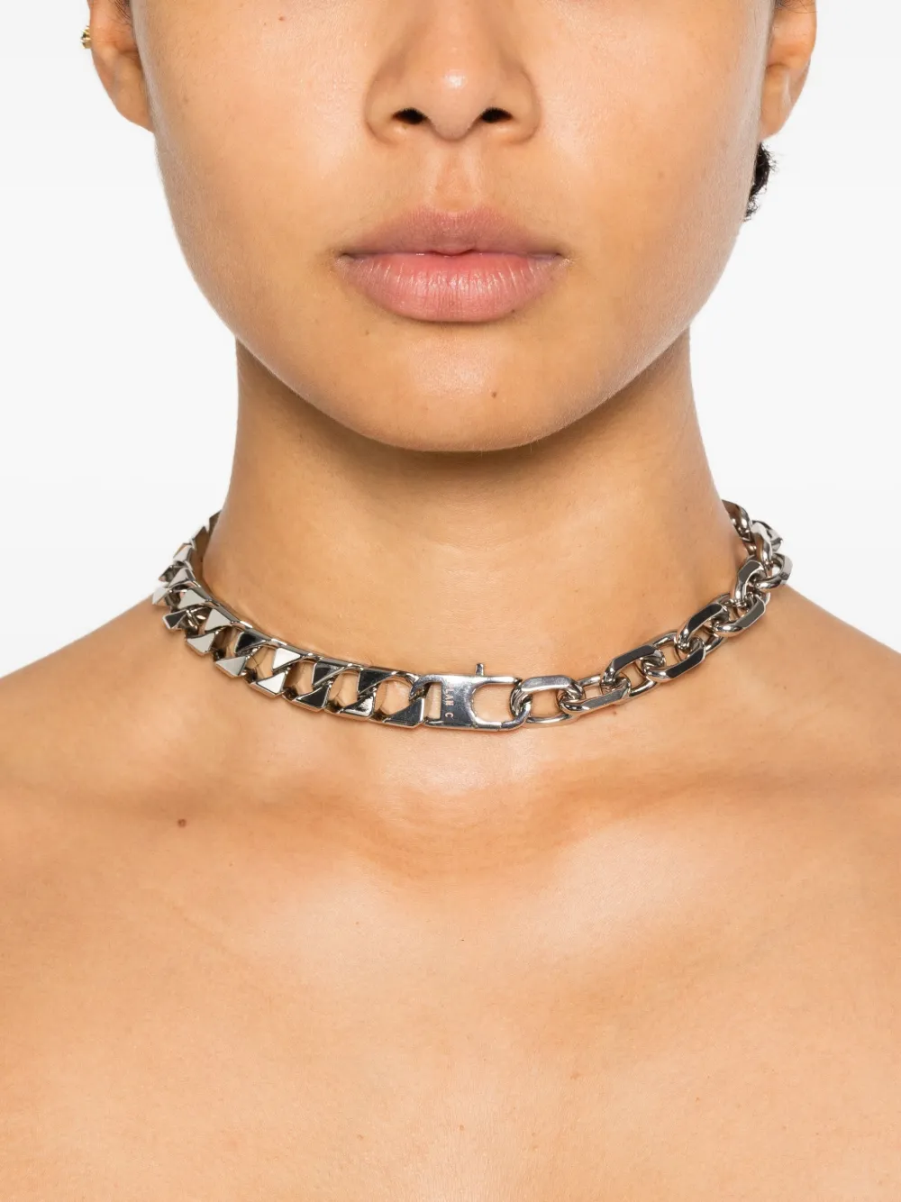 Plan C Chain Necklace In Metallic