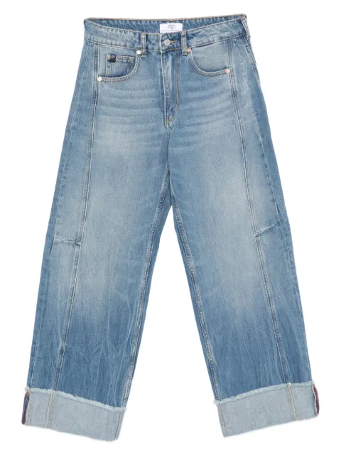 Les Temps des Cerises cuffed straight-leg jeans