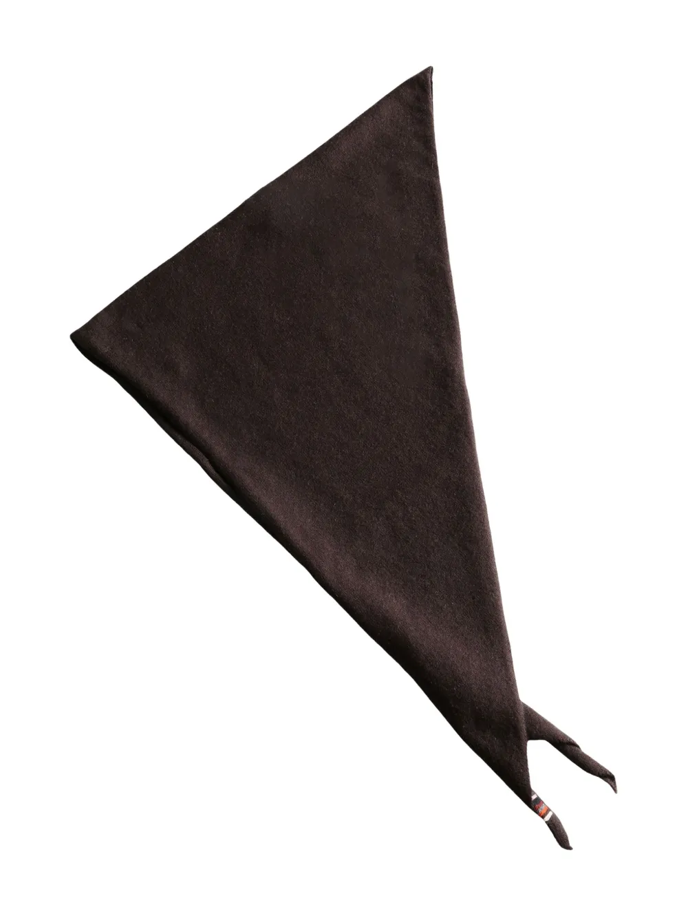 extreme cashmere triangle scarf | Brown | Image 1
