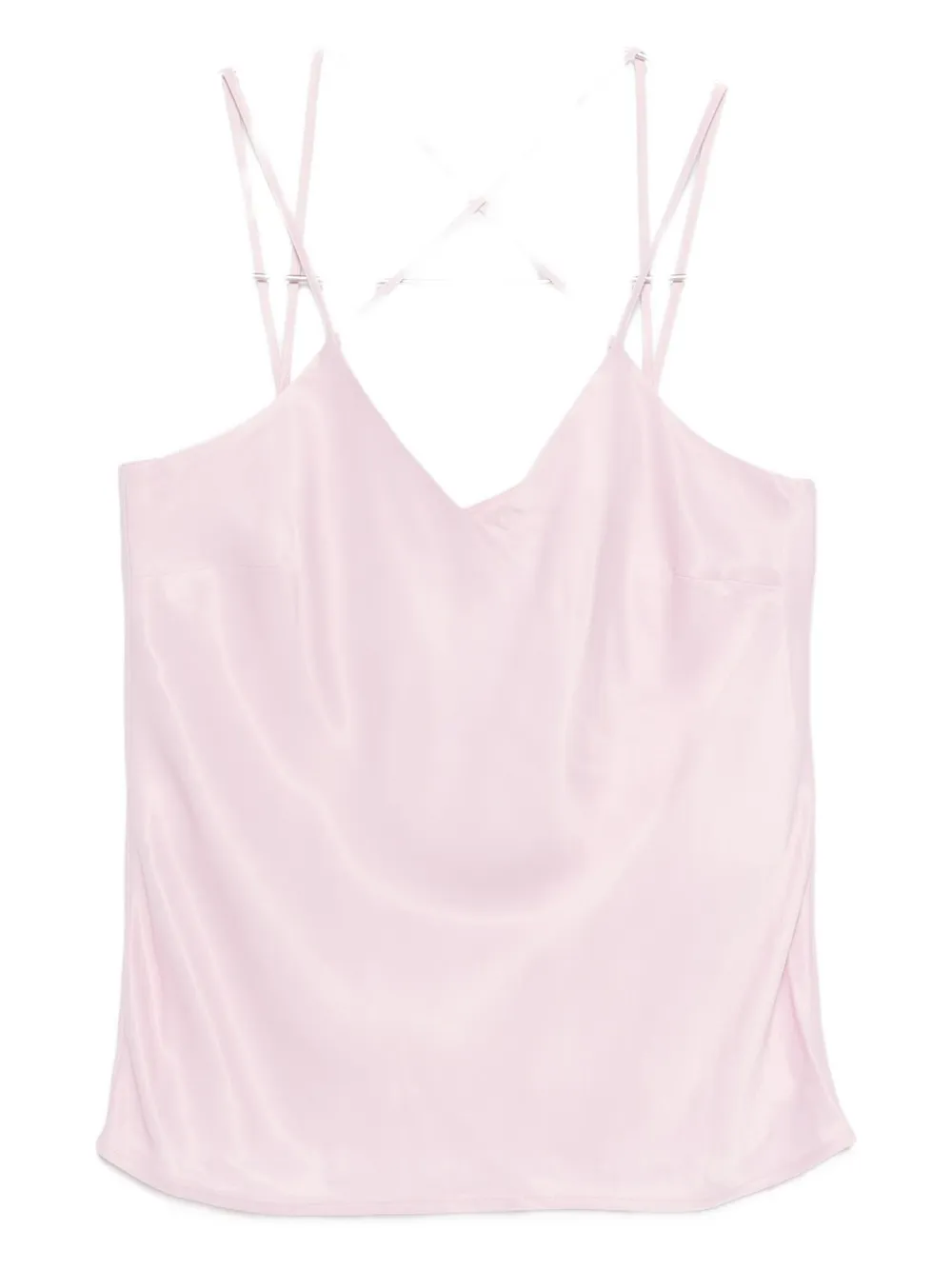 Twinset Crossover-strap Tank Top In Neutral