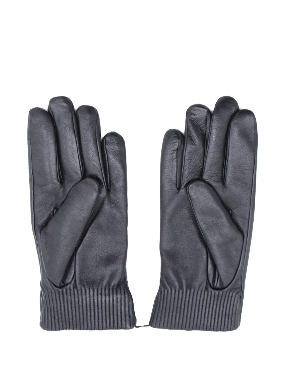 Canada Goose ribbed gloves - Zwart