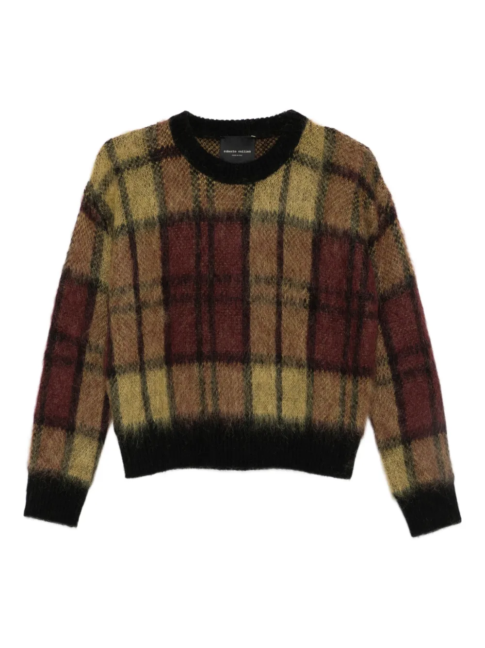 Roberto Collina Geruite trui Veelkleurig