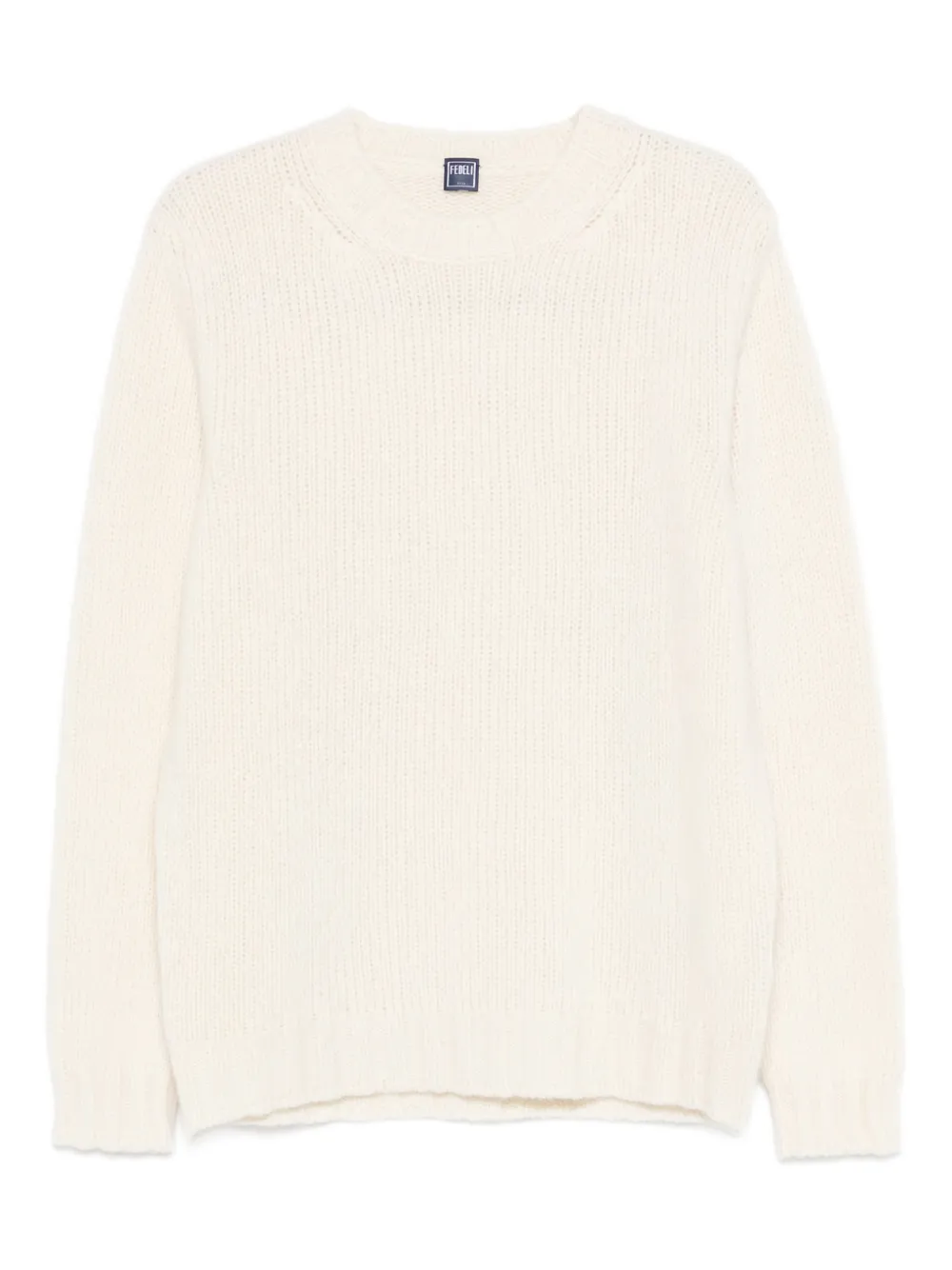 Fedeli Argentina ribbed crew-neck sweater - Neutrals
