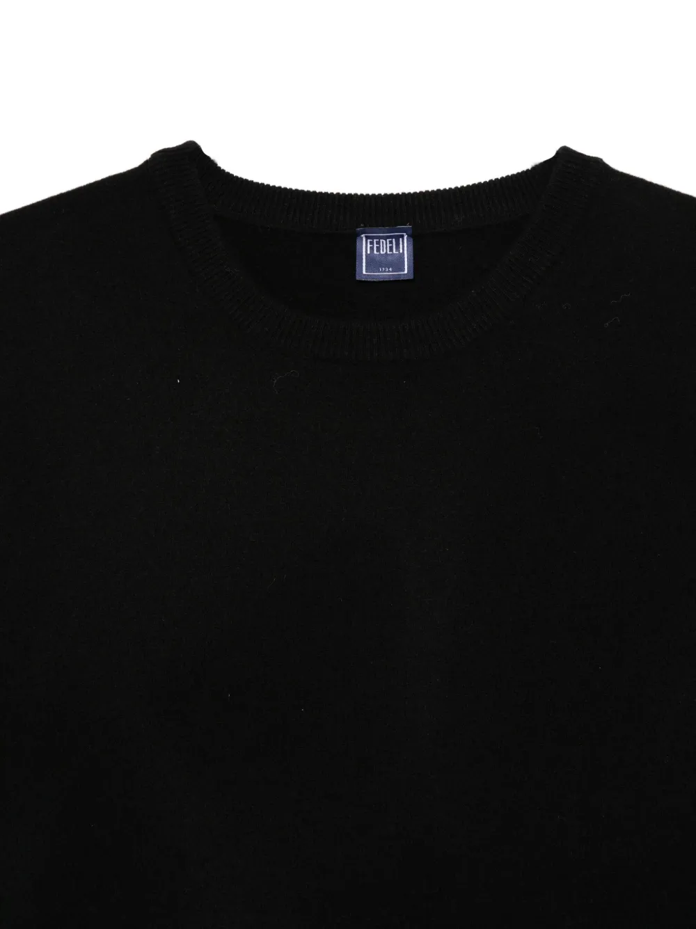 Fedeli Trui van scheerwol Zwart