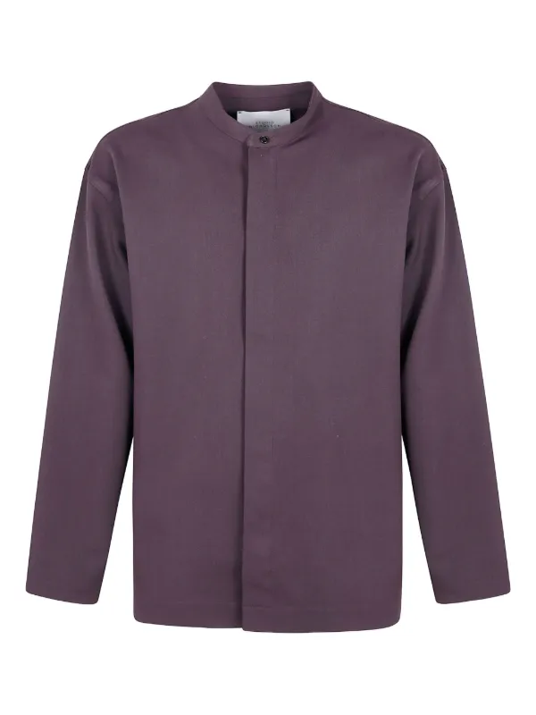 Studio Nicholson Karst Buttoned Shirt in Purple