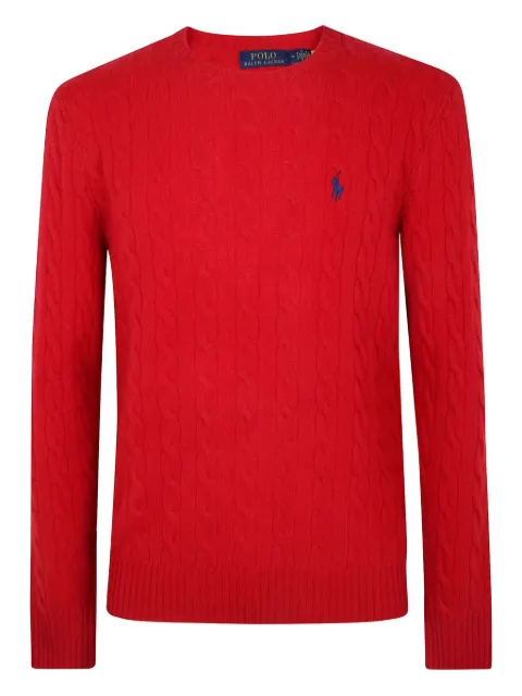 Polo Ralph Lauren cable-knit logo knitwear