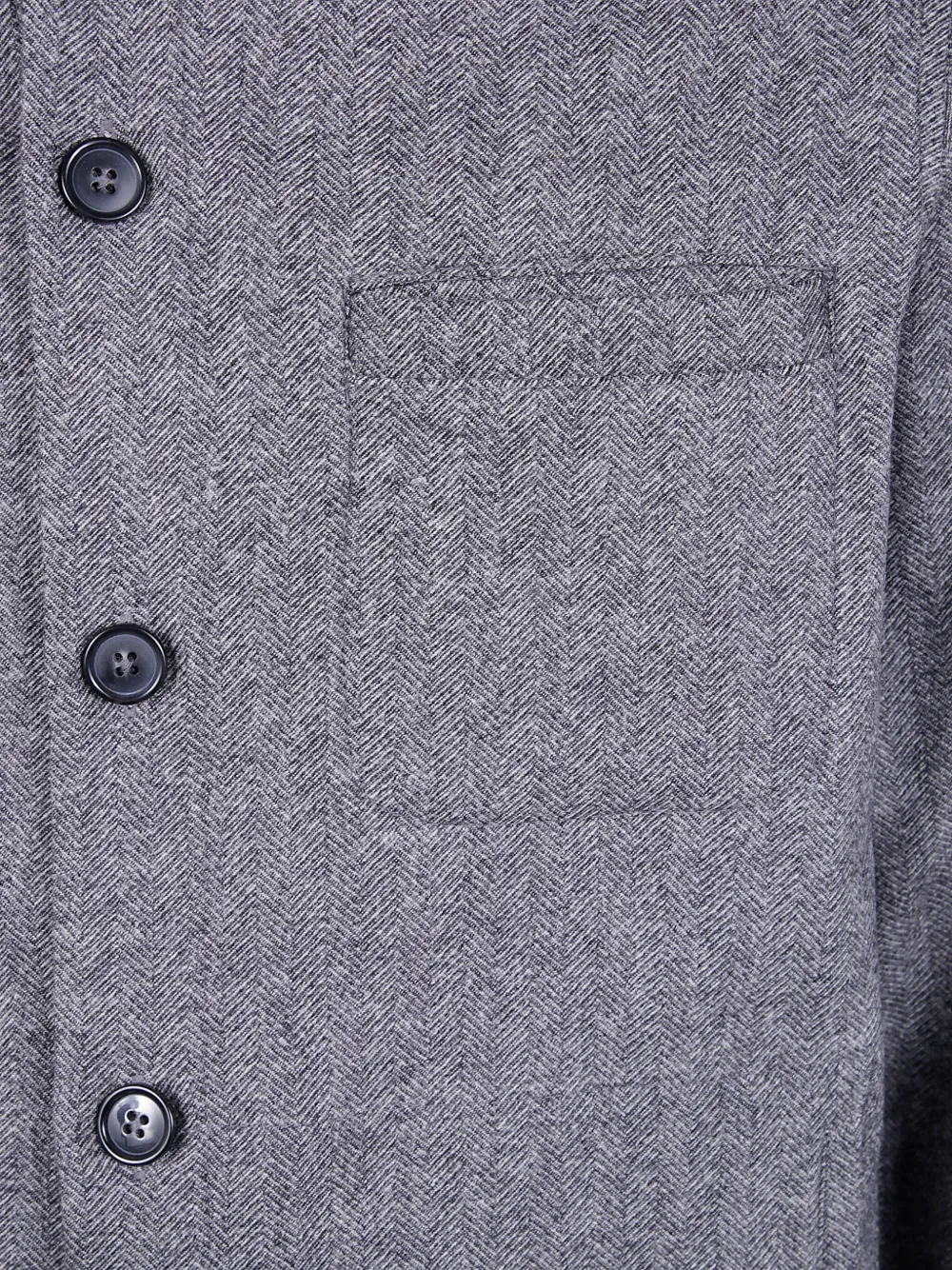 Pt Torino Herringbone Buttoned Jacket In Gray