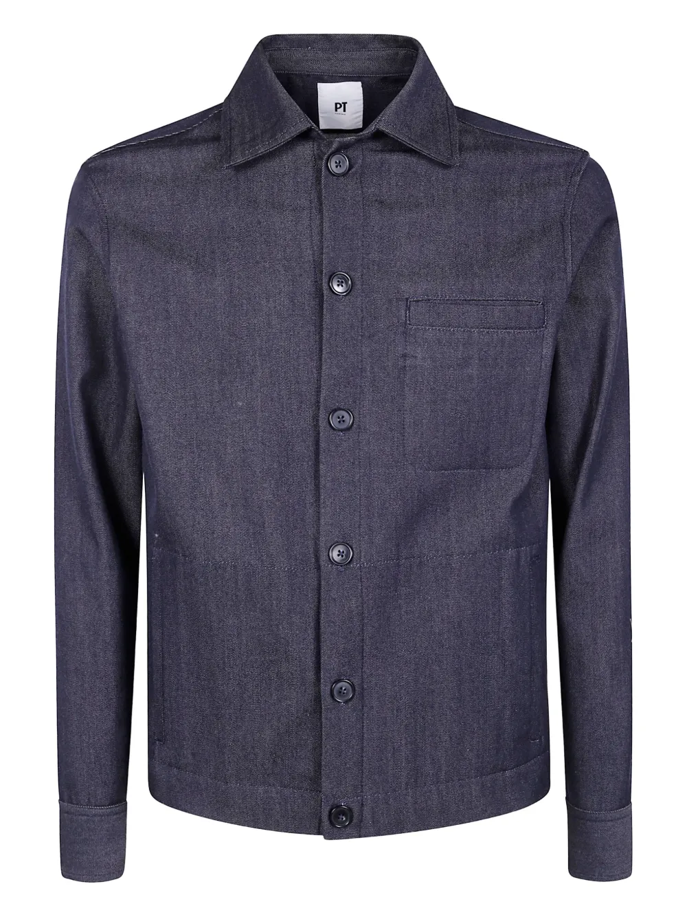 PT Torino Hemdjacke mit Tasche | Blau | Image 1