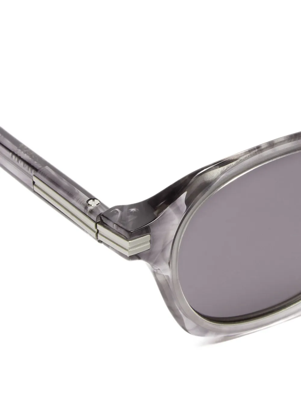 Zegna Zonnebril met vierkant montuur Grijs