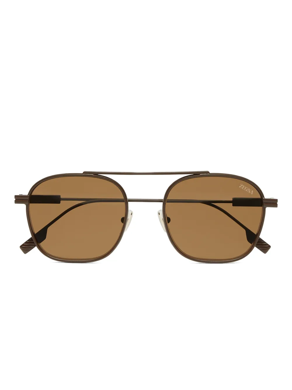 Zegna square-frame sunglasses | Brown | Image 1