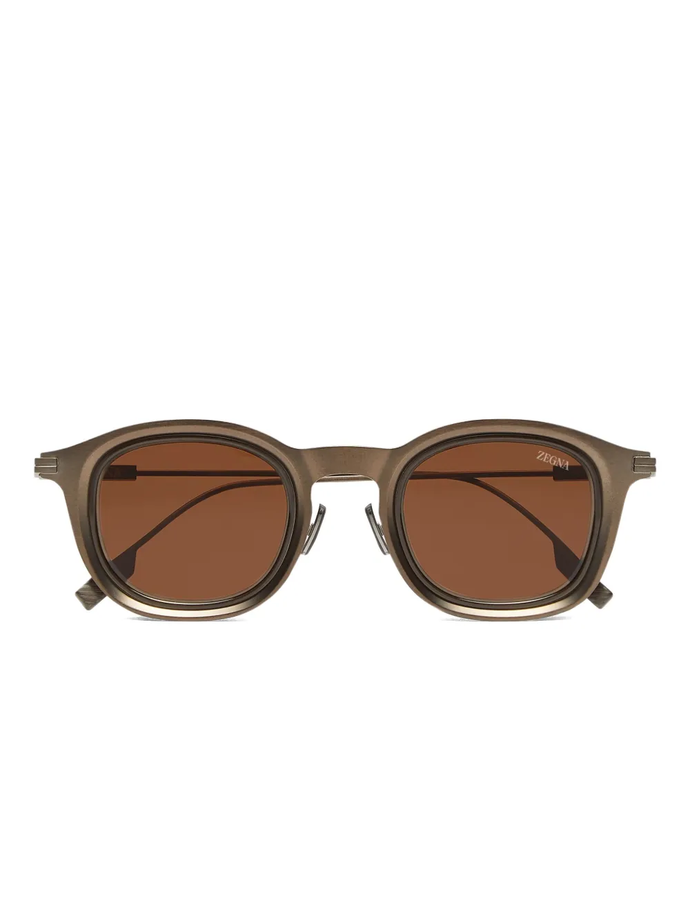 Zegna round-frame sunglasses | Brown | Image 1