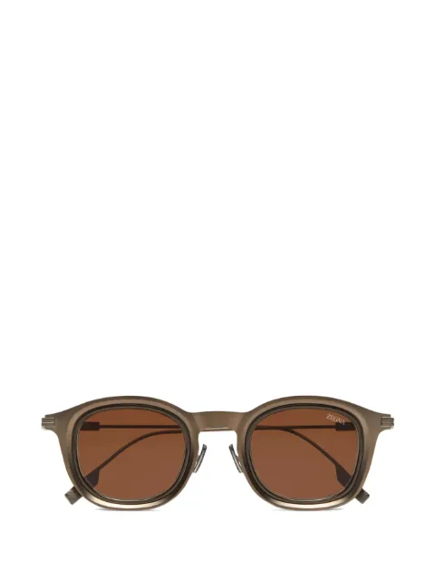 Zegna Óculos de sol redondo