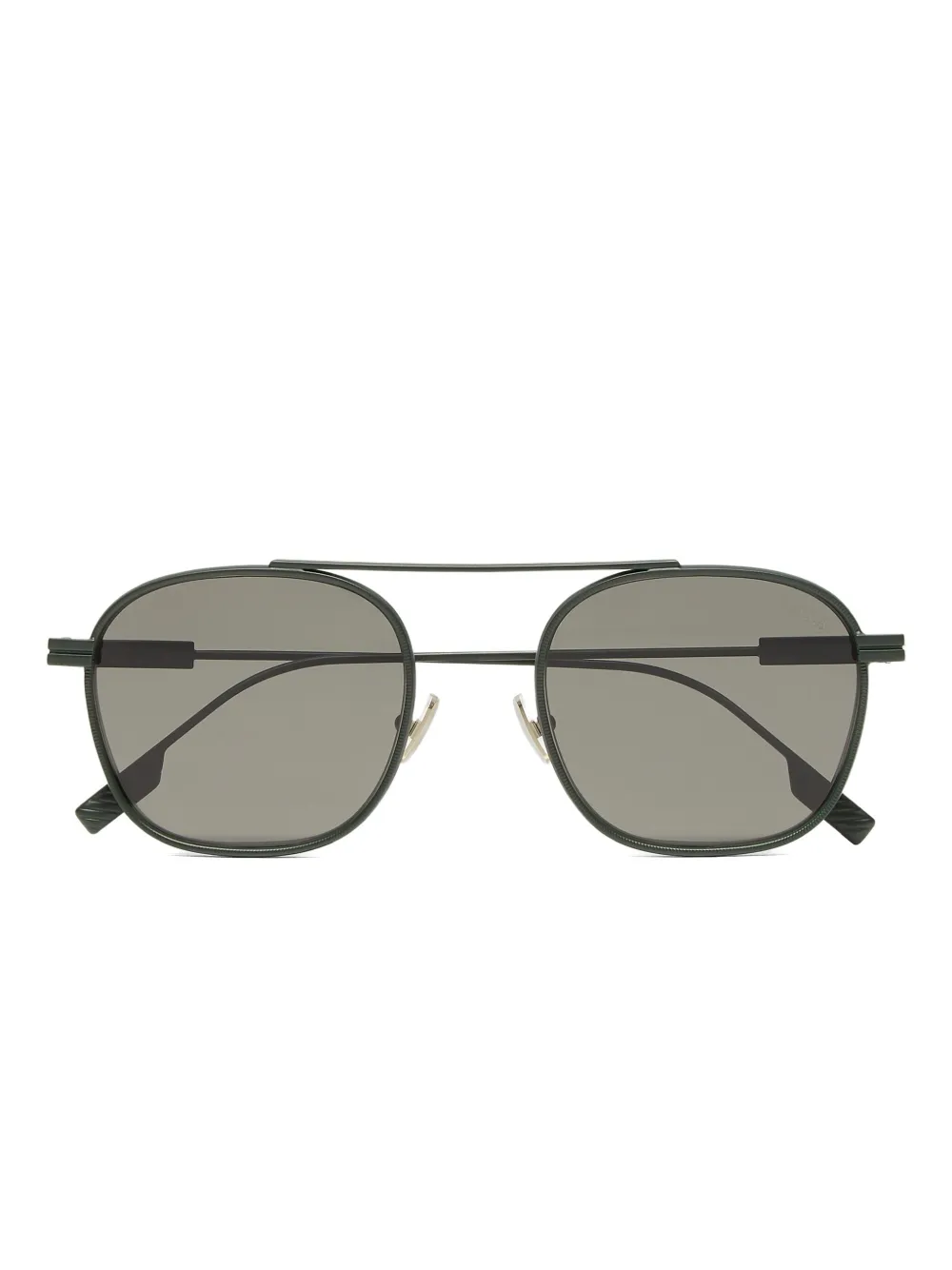 Zegna square-frame sunglasses | Green | Image 1