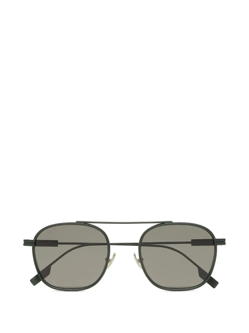 Zegna Occhiali da sole squadrati - Verde