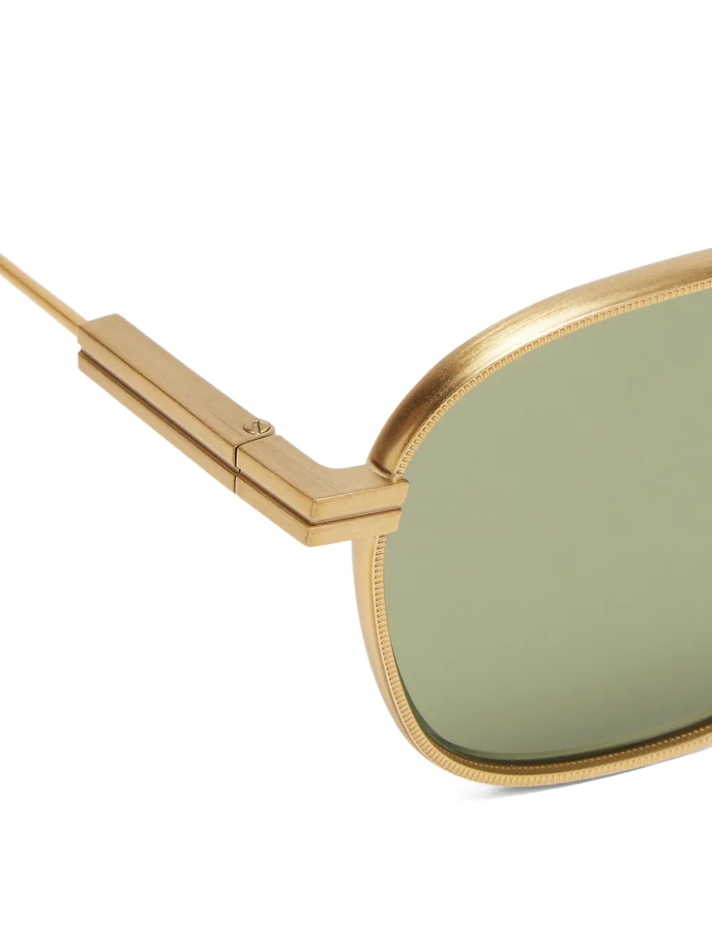 Zegna Zonnebril met vierkant montuur Goud