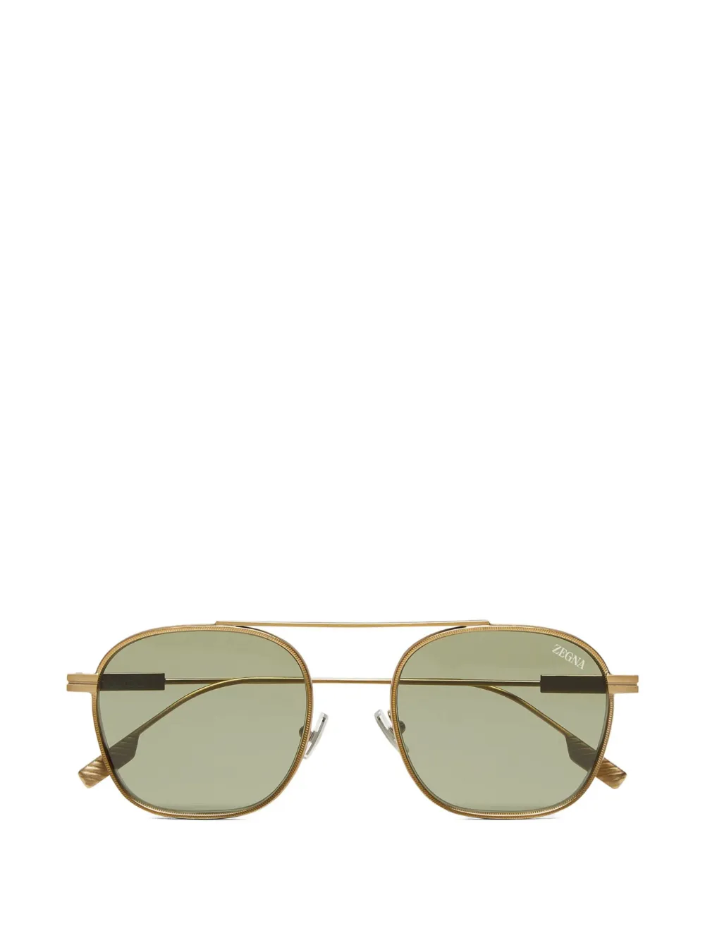 Zegna Occhiali da sole squadrati - Oro