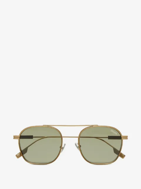 Zegna lunettes de soleil à monture carrée