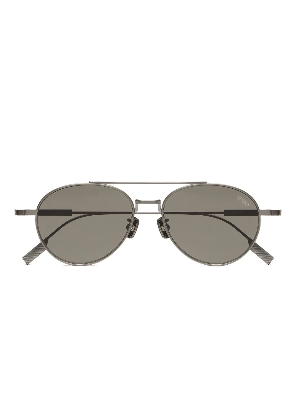 Zegna pilot-frame sunglasses | Grey | Image 1