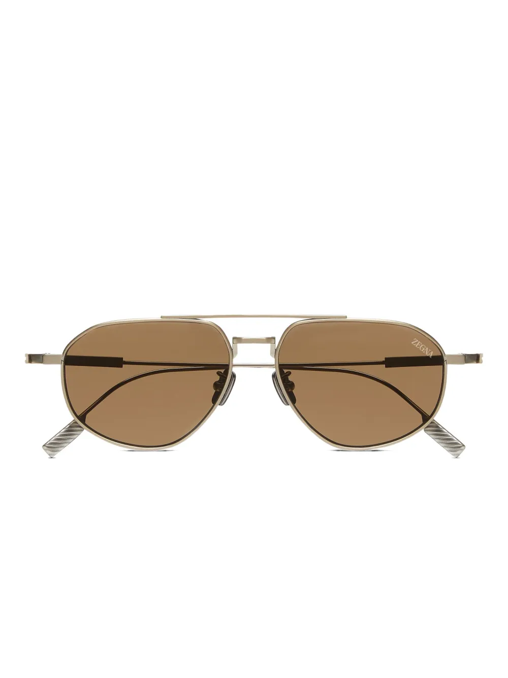 Zegna pilot-frame sunglasses | Gold | Image 1
