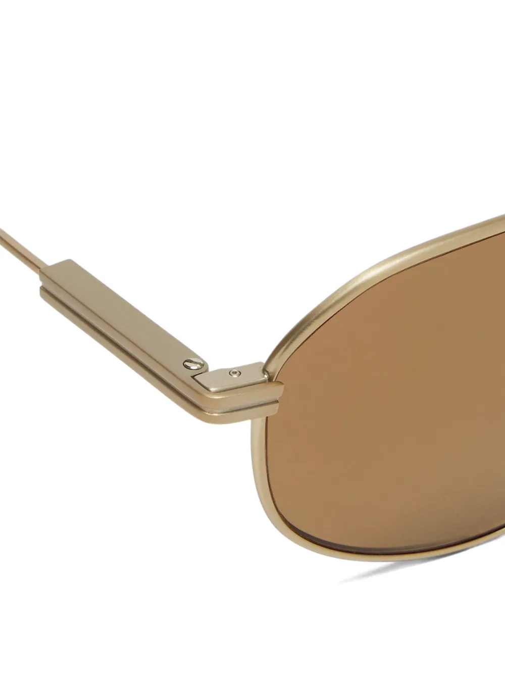 Zegna Zonnebril met piloten montuur Goud