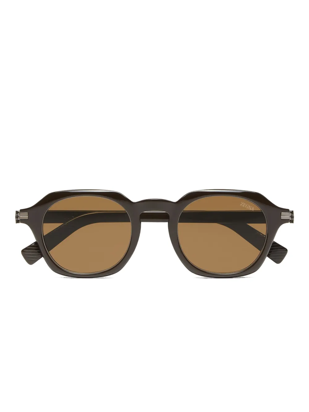 Zegna round-frame sunglasses | Brown | Image 1