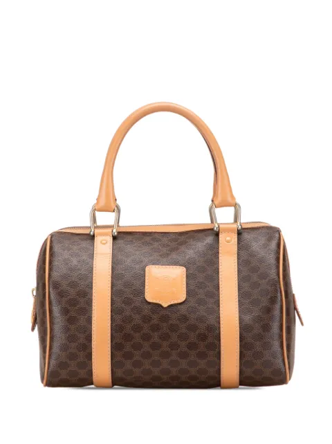 Celine Pre-Owned 2014 Macadam Coated Canvas boston bag