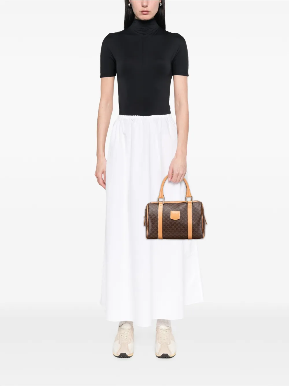Celine Pre-Owned 2014 Macadam Coated Canvas boston bag | Pre-Owned | Image 2