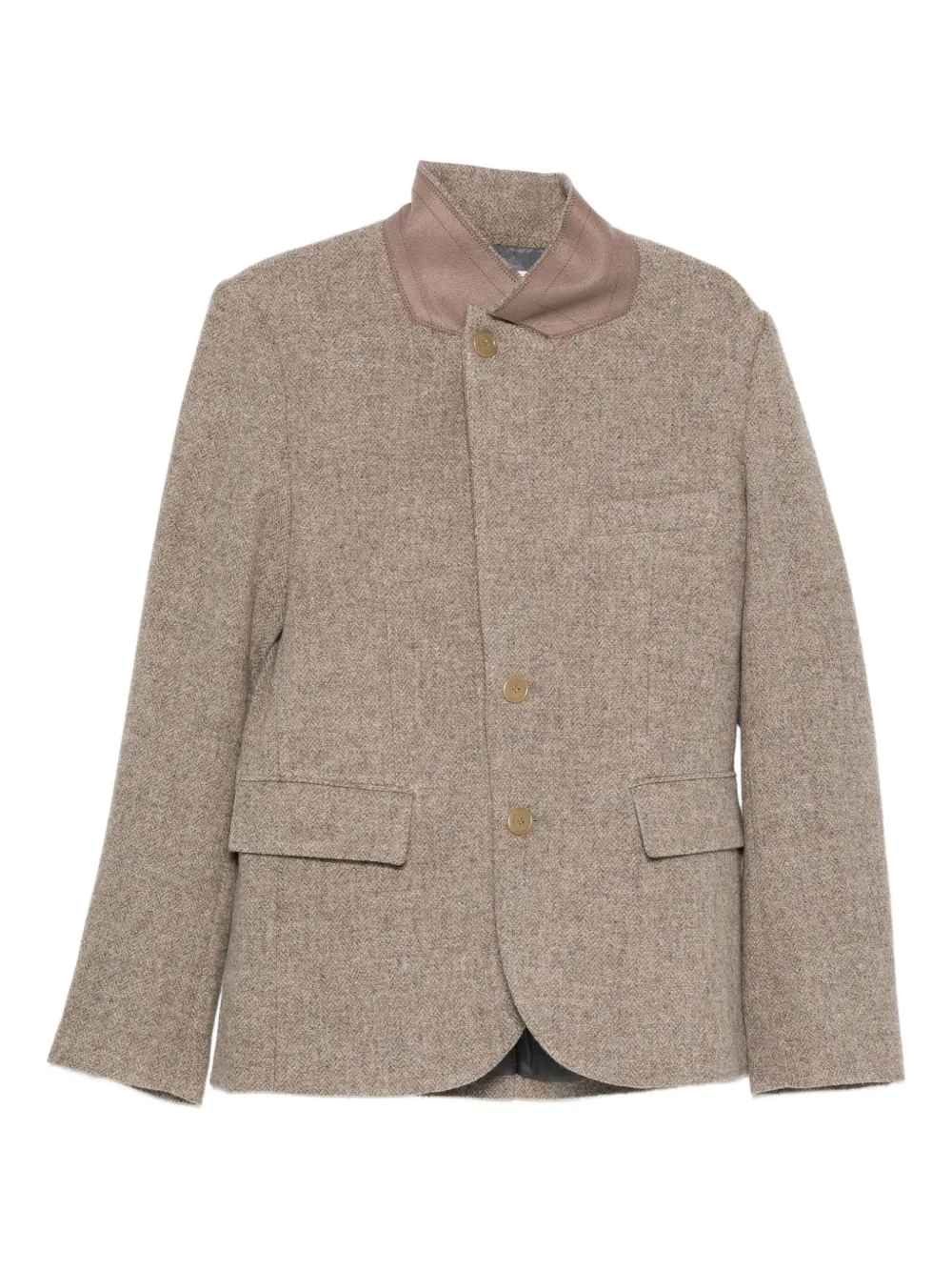 6397 herringbone blazer | Brown | Image 1