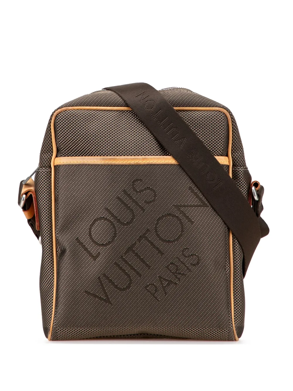 Pre-owned Louis Vuitton 2007 Damier Geant Citadin Messenger Bag Crossbody Bag In Brown