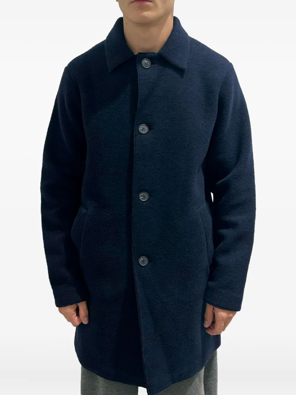 RAYNE 1896 buttoned wool coat | azul | Image 1