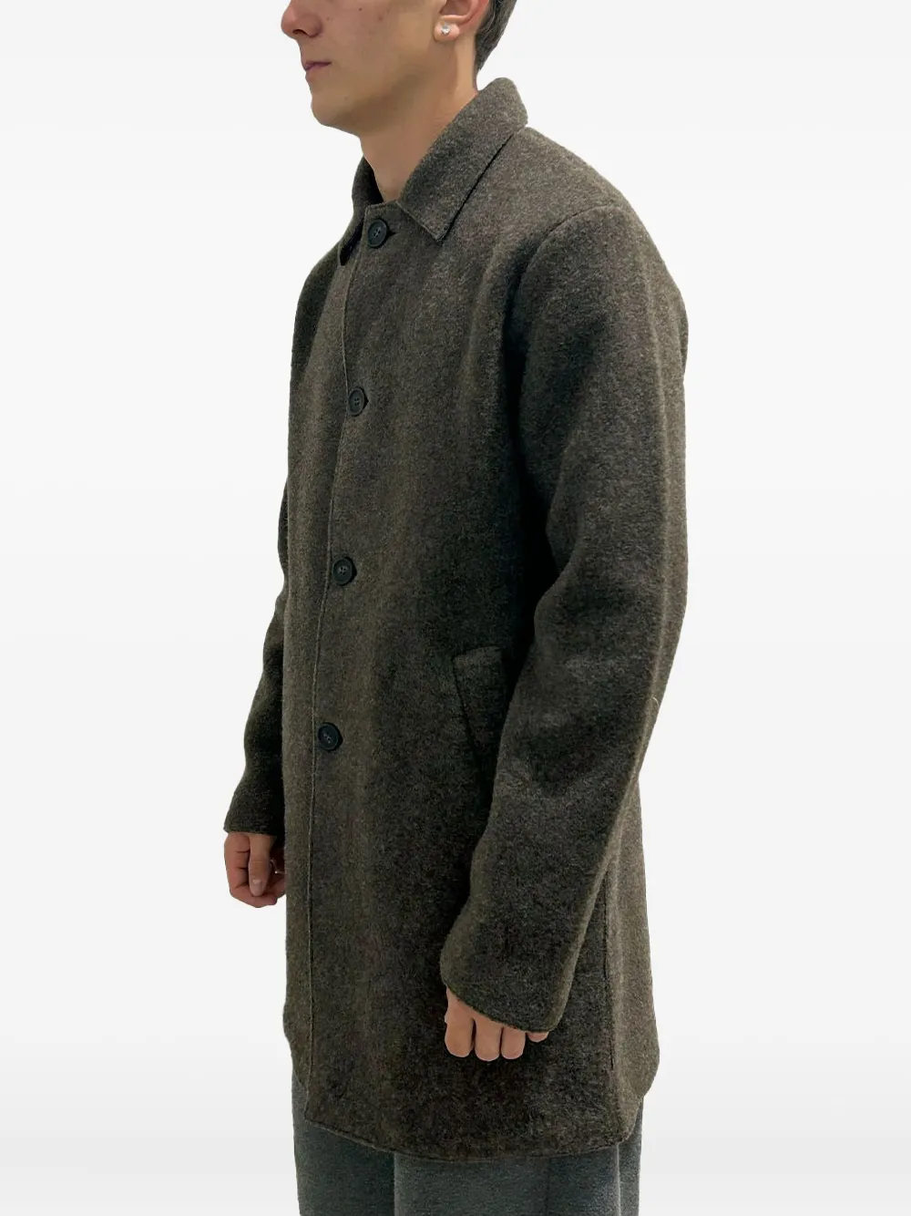 RAYNE 1896 buttoned wool coat | Single Breasted Coats | Image 2