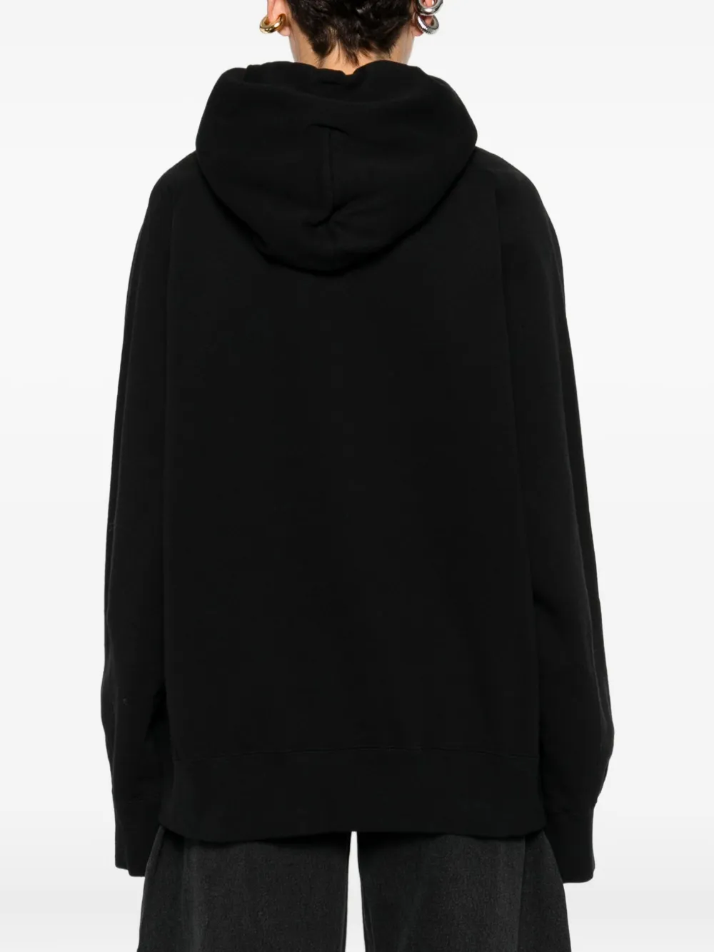 sacai Hoodie met logopatch Zwart