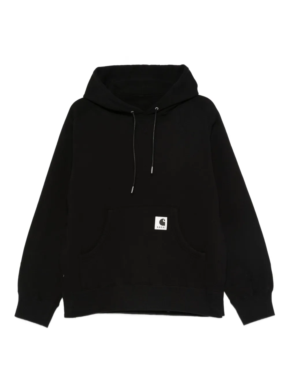 sacai ロゴ パーカー - ブラック sacai ロゴ パーカー - ブラック