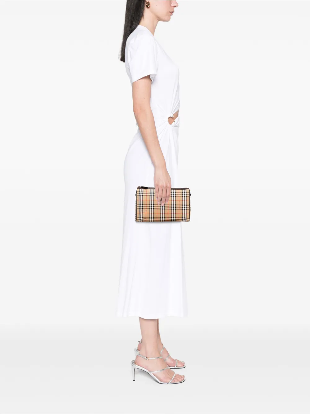 Burberry Pre-Owned 20th Century Haymarket Check Canvas clutch bag | Pre-Owned | Image 2